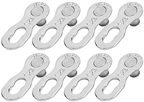 Watris Veiyi 4Paar Kettenschloss Fahrradkette, Kettenschloss 12 Fach, Stahl Fahrradkettenglied 12 Gang Kette Fehlendes Glied Verbindungsteile Fahrrad Kettenglied Radsport Zubehör