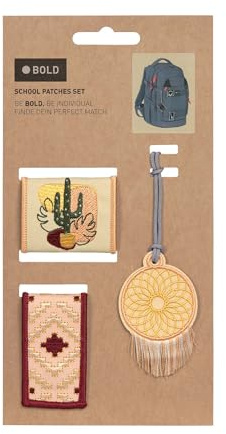 LÄSSIG Mehrfarbig Unisex Kinder Reisezubehör- Gepäckanhänger Patches, Dream Catcher,Mittel
