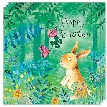 Twizler Osterkarten 3 Stück – Hasen-Design – niedliche Osterkarten Multipack – 3 Stück Osterkarten – Frohe Ostern Karten