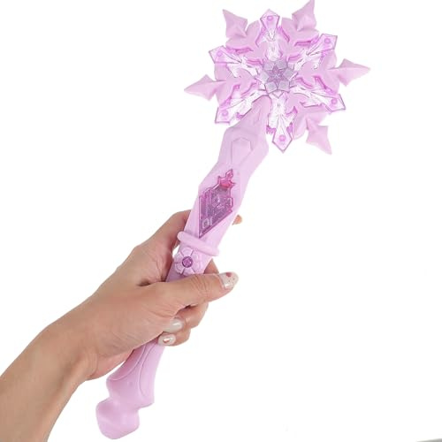 JOINPAYA 1 St¨¹ck Schneeflocke Magischen Zauberstab: Rosa Prinzessinnen-Zauberstab Glitzer Fee Prinzessin Zauberstab F¨¹r Weihnachten Halloween