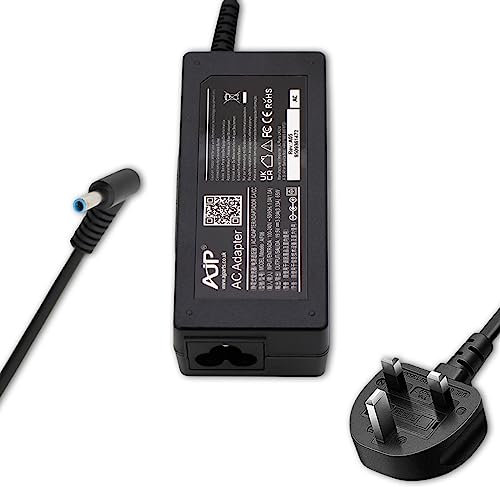 AJP 65W Charger for Hp Chromebook 14 G1, 14-Q002sa, 14-Q013sa, ALL-IN-ONE DESKTOP PC 24-CB1701, 24-CB1901IN, 24-CB1907, 24-CB1802, 22-DD2071IN, 22-DD2986, 22-DD0304IN BUNDLE Laptop Power Adapter Cord