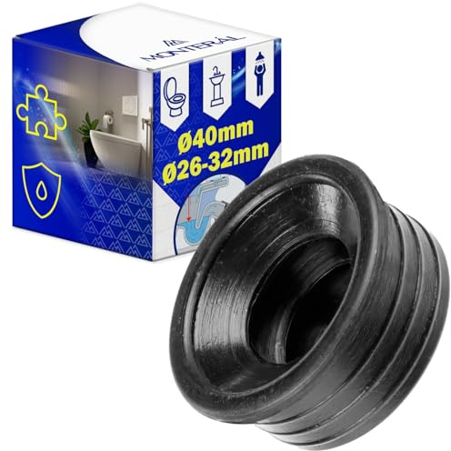 Siphon Dichtung Durchmesser Ø 40 mm Ø 26-32 mm Gummirohradapter - MONTERAL