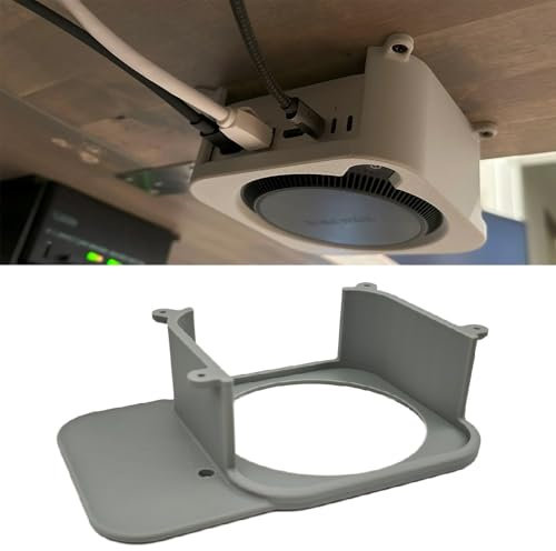 Genérico Soporte de sobremesa para Mac Mini M4/M4 Pro Chip 2024, Soporte para Monitor, Acceso total y control de temperatura, Montaje rápido e instalación fácil (Estilo A)