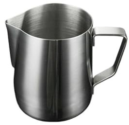 Bricco Per Latte In Acciaio Inox 100/350/600ml Milk Jugs Stainless Steel Milk Craft Milk Frothing Pitcher Coffee Latte Frothing Art Jug Pitcher Mug Cup Per Cappuccino Barista Espresso Making(350ml)