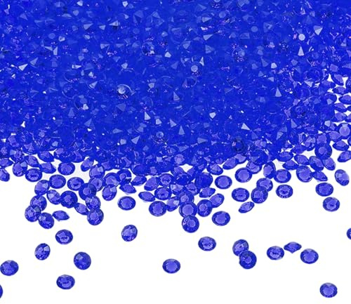 PATIKIL 10000 Stk Hochzeits Tisch Streu Konfetti Kristalle 4.5mm Dunkelblau | Diamanten Vasenfüller Edelsteine, Acryl, Für Tisch Deko Party Vasenperlen