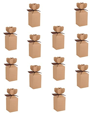 VALICLUD 20stücke Pack Hochzeit Geschenkboxen aus Karton Süßigkeiten Boxen mit Schleife für Party Dekoration und Geschenkaufbewahrung Geschenkkarton Geschenkverpackung