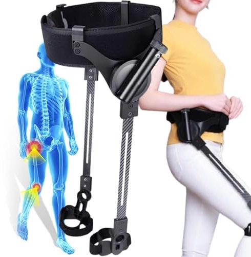 Esoscheletro bionico per camminare, ausilio per la riabilitazione delle gambe, attrezzatura per l'allenamento, escursionismo e salita delle scale, 3 livelli di forza regolabili,S-Right
