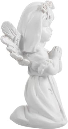 EPIGEIST Statuina Angelo 1 Pezzo in Resina Bianca, Decorazione Vintage