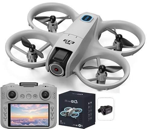 JLANDA Drones GT3 8K HD Professionnels, Double caméra 180°, 5G, WiFi, Moteurs sans balais, évitement d'obstacles, FPV, quadricoptère Pliable, Jouets(GT3 MAX-8K-1B-VR)