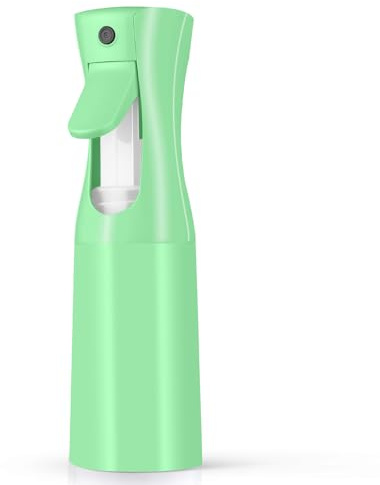Alaoo Botella Pulverizador Agua Peluqueria,200ML Reutilizable Fina Niebla Pulverizador Continuo Pulverizado,Botella de Spray para Cabello,Para Peluquería,Cuidado de Piel,Mascota,Verde