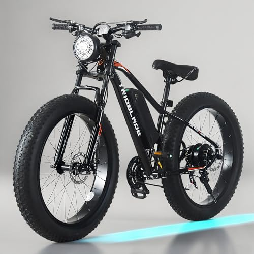 BSTSEL 26 Electric Bike Fat Tire Mountain E-bike for Adults with 36V 10.5Ah Removable Battery 250W Powerful Motor 21 Speed Bike with S866 LED Display for Men Commuter