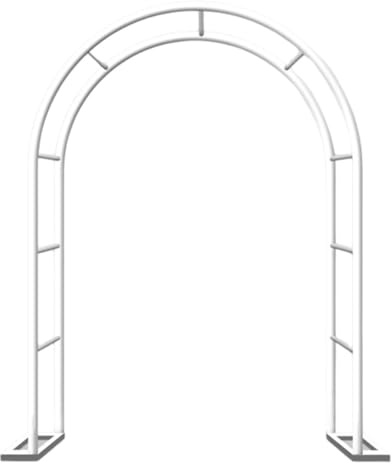 Arche de jardin en métal blanc pour rosiers grimpants 80-350 cm, treillage réglable, pergola de mariage, décoration extérieure, 280 x 220 cm pour jardins et porches
