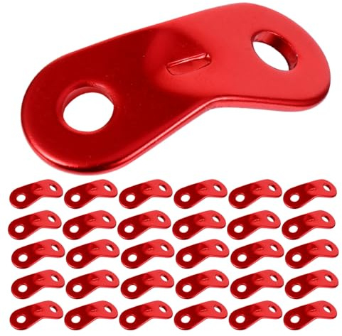 MAGICLULU 50 Stück Teiliges Aluminium Zeltleinenspanner Robuster Outdoor Seilspanner Windseil Schnalle Leichter Zeltschnur Spanner für Camping Wandern und Vielseitige Zeltausrüstung