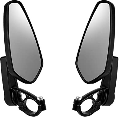 Espejos Moto Laterales Motocicleta 360 Grados Giratorio Universal 7/8 manillar Final Billet Espejo Retrovisor Lateral Aluminio Para Suzuki Retrovisores Laterales