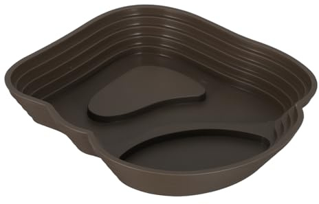 YARNOW Gamelle d'eau en PVC Ergonomique pour Reptiles avec Rampe Multifonctionnelle, pour Terrarium et Aquarium, Convient aux Serpents et Lézards