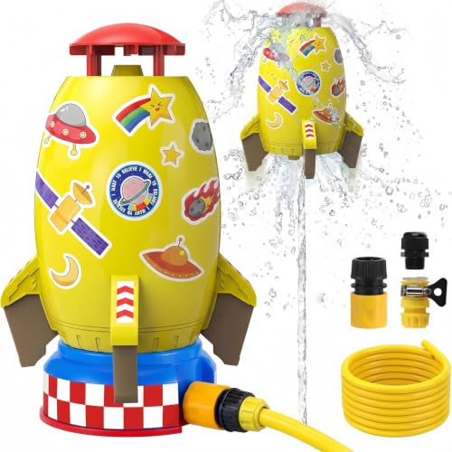 Kezidhp Raketen Spielzeug für Kinder - Rakete Wasserspielzeug Kinder Outdoor, Wasserrakete für Garten und Rasen, Geburtstagsgeschenk für Jungen und Mädchen von 3-14 Jahren