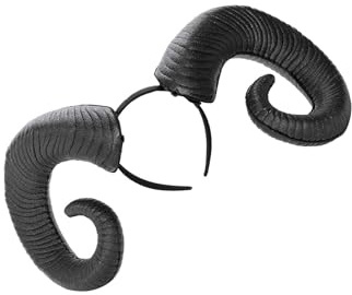 Ailan Unique Headband Hair Band Hair Accessories with RAM Horns for Halloween Women Men Party Sheep Gothic