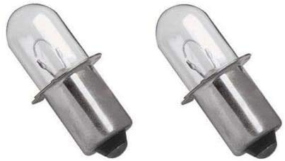 EFP 12 Volt Xenon KPR Bulb for Skil Krypton Bosch DeWalt DW9043 Milwaukee Work Light Flash Lights XPR | Replaces DeWalt Part # DW9043 & Ryobi # 78003600, 780296001 - Includes 2 Bulbs