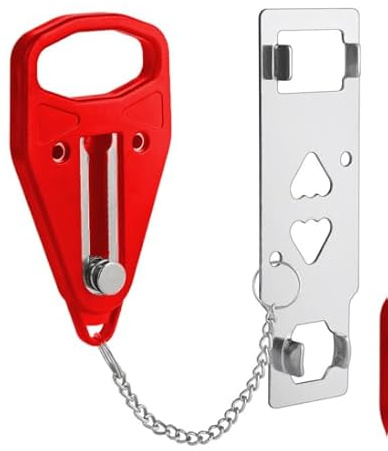 Portable Door Lock for Travel, Door Lock Self-Defense Security Device for Home, Apartment, Hotel, Living Motel, School Dorm, House