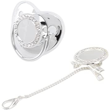 Schnuller-Clip-Set für Neugeborene bling diy pacifier Bling-Baby-Schnuller, verhindert verlorenes DIY-Foto, Dekoration, sicherer Schnuller, exquisites Andenken Sucettes