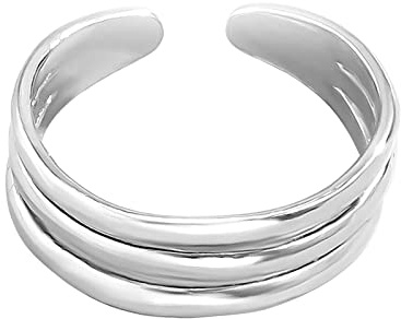 Stfery Fuß Ringe, Zehenringe Damen Alloy Zehenring Blätter-Herz-Muster Zehenring Frauen