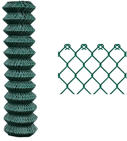 1 PZ RETE PER RECINZIONE PLASTIFICATA | ALTEZZA H 150 CM | MAGLIA SCIOLTA 50X50 MM | FILO Ø 2,5 MM | LUGHEZZA ROTOLO DA 25 MT PER RECINZIONE VERDE