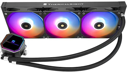 Thermalright Frozen Prism 360 Black ARGB Liquid CPU Water Cooler with 120mm ARGB PWM Fan,360 Black Cold Row Specification, Computer Water Cooler for AM4/AM5,Intel lga1700/1851/1150/1151/1200