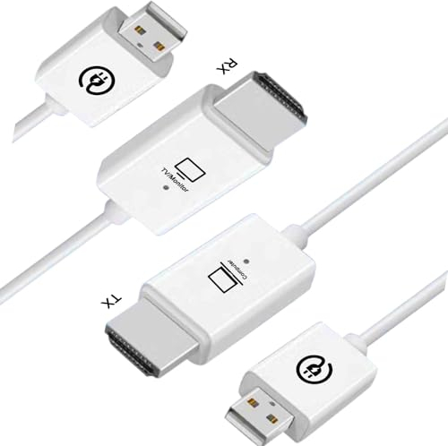 Transmisor y receptor inalámbrico HDMI, extensor inalámbrico de video/audio 165FT/50M 1080P desde cámara, MINI PC, computadora portátil, decodificador a HD TV/proyector para escuela, iglesia, oficina