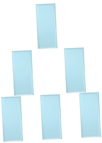 Warmhm 6pcs Anti-Collision Wall Paddings 3D Self- Adhesive Wall Panels Baby Nursery Decor Padded Cushions for Kids Anti-Collision Sticker Foam Mats for Playroom (20×50CM)