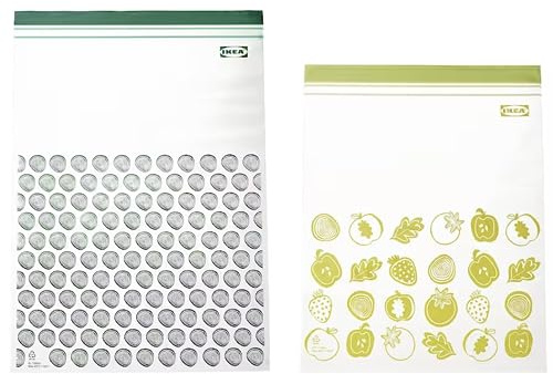 Sacchetti ISTAD Richiudibili e Riutilizzabili per freezer fino 50 °C per conservare alimenti, Varie Misure (30 pz (15 da 6 lt + 15 da 4,5 lt))