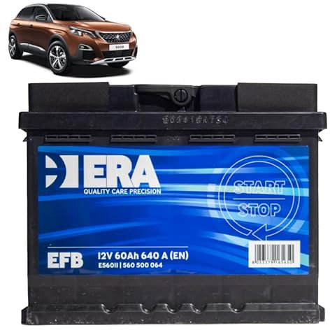 Batteria 60Ah EFB per Peugeot 3008 1.6 benzina Hybrid 2016+