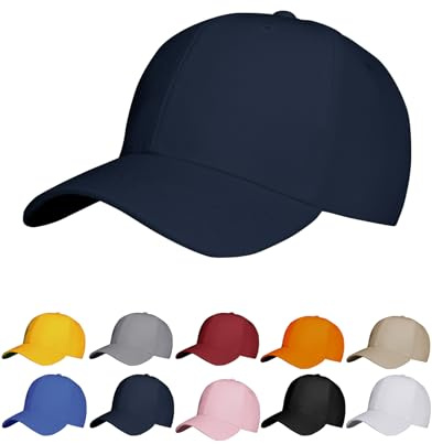 NebulaGlam Baseball Cap Unisex, Verstellbar Basecap, Baumwolle Sonnenmütze Baseball-Mütze Unisex, Baseballkappe für Herren und Damen für Sport Reisen Draußen (Navy blau)