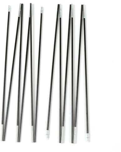 OZLCUA Tent Tarp Poles Set Outdoor Tools Tent Accessories 3.26m Tent Rod Replacement Tent Pole Kit Sun Shelter Camping Hiking Tent Accessories Warterproof Sail Shade Pole(3to4person Tent 3.9m)