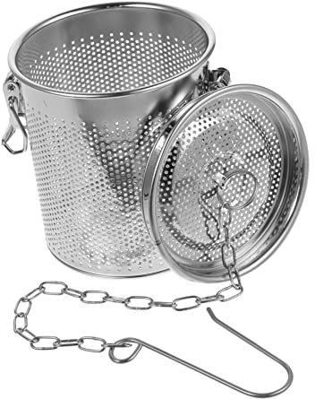 Alipis Panier à Épices Acier Inoxydable Passoire Compacte Pour Soupes Et Assaisonnements Filtre Réutilisable Pour Pot-au-feu