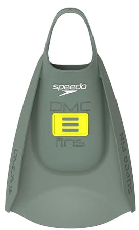 Speedo DMC Super Fin Unisex Adulto | Fitness | Bodysurf | Body Boarding | Silicona | Fácil de Poner | Construcción Premium, Verde, XL