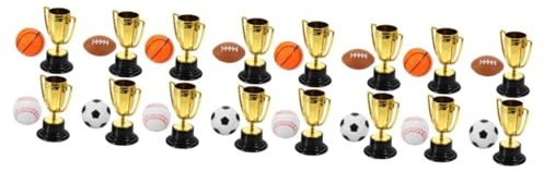 Toddmomy 16pcs Mini Award Trophies for Sports Competition for Party Trophy Decor for Celebration
