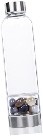 FUNOMOCYA Gemstone Energy Water Bottle Hydrotherapy Cup Random Color