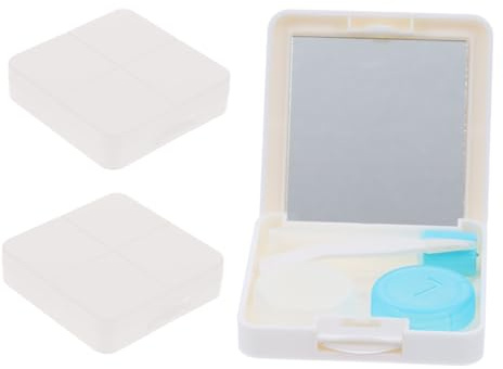 CIYODO 3sets Contacts Lens Cases Travel Contacts Lens Boxes Contacts-Lens Holder for Women