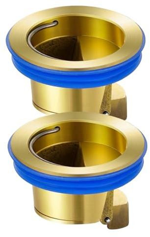 Deodorant Floor Drain 2Pcs Core Shower Drain Backflow Preventer Stopper Guard Sewer Hair Catcher for Kitchen Bathroom Laundry Brass Floor Backflow Preventer Stopper Plug