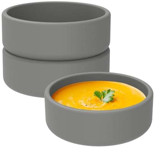 Flaroey Moldes de silicona antiadherente para escalfar huevos, freidora de aire, escalfador de huevos, color gris