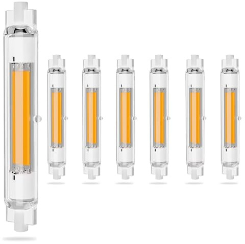 ACAATVE R7S LED 118mm Dimmbar Warmweiß 3000K 3000 LM, LED R7S 118mm 30W Lampen Ersatz für 300W Halogen Glühbirnen, 360°Abstrahlwinkel, Kein Flackern für Deckenfluter Stehlampe Wandleuchte, 6er Pack