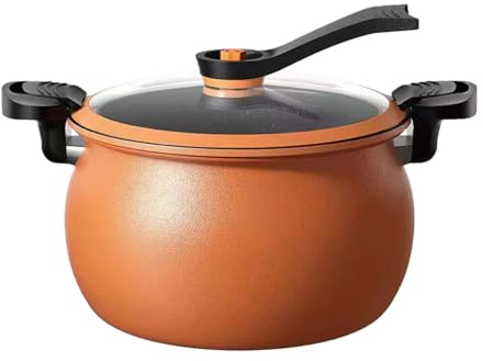 Olla a presión multifuncional de gran capacidad, olla antiadherente de calentamiento rápido con tapa transparente, ideal para estufas de inducción y gas, comidas familiares, restaurantes y cocina de