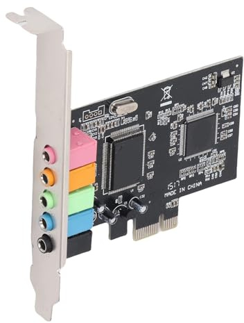 Fabater 5.1 Interne PCIe-Soundkarte für PC 7, 3D-Stereo-PCI-e-Audiokarte, CMI8738-Chip, 32/64-Bit-Soundkarte, PCI-Express-Adapter