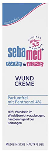 Sebamed Baby Wundcreme, Vorteilspack 2 x 75 ml, hilft Wundsein im Windelbereich vorzubeugen, ist hautberuhigend bei Reizungen, parfumfrei