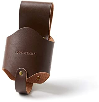 Oopsmark Leather Beer Holster for Your Belt - Handmade Beer Holder for Camping, Fishing, and Hunting