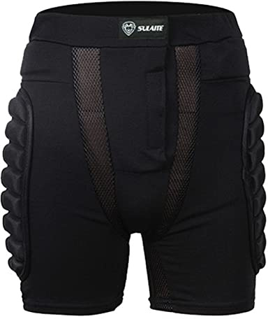 WEITING Schutzhosen Gepolsterte Protektorhosen Schutz Shorts Für Hüfte, Und Steißbein, Snowboard Shorts Herren Damen,Kurze Hose, Gepolstert Schutz Gear Für Snowboarden Skifahren Skating