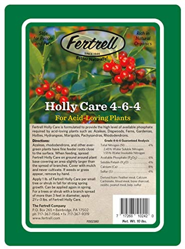 Fertrell Holly Care 4-6-4 Azalea Rhododendron Organic Fertilizer, 10lb or 25lb