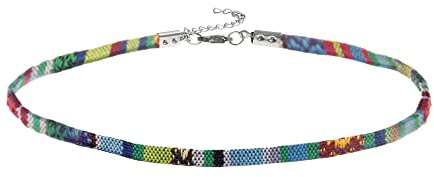 Made by Nami Boho Surfer Choker-Halsband - Verstellbar und 100% Wasserfest - Bunte Ethno Hippie Choker-Kette für Damen und Mädchen - Handmade Sommer Festival Strand Accessoires