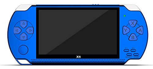 Console di gioco portatile, X6 HD Macchina da gioco portatile con schermo da 4,3 pollici, oltre 10000 giochi gratuiti integrati, lettore elettronico di giochi, miglior regalo per bambini e adulti