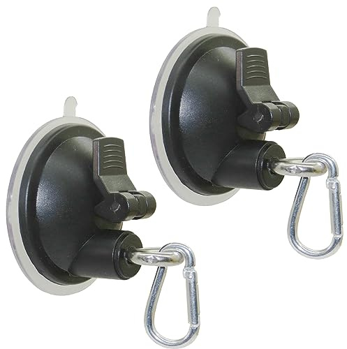 Pmsanzay 2Pack Suction Cup Hooks Cleat for Pet Dog & cat Bathtub, Shower & Bathing Tether, Grooming Tether, Pet Grooming loop,Dog Grooming Tub Leash - No Leash